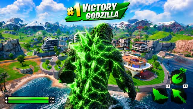 GODZILLA BOSS FIGHT ZOMBIES β Fortnite Creative map