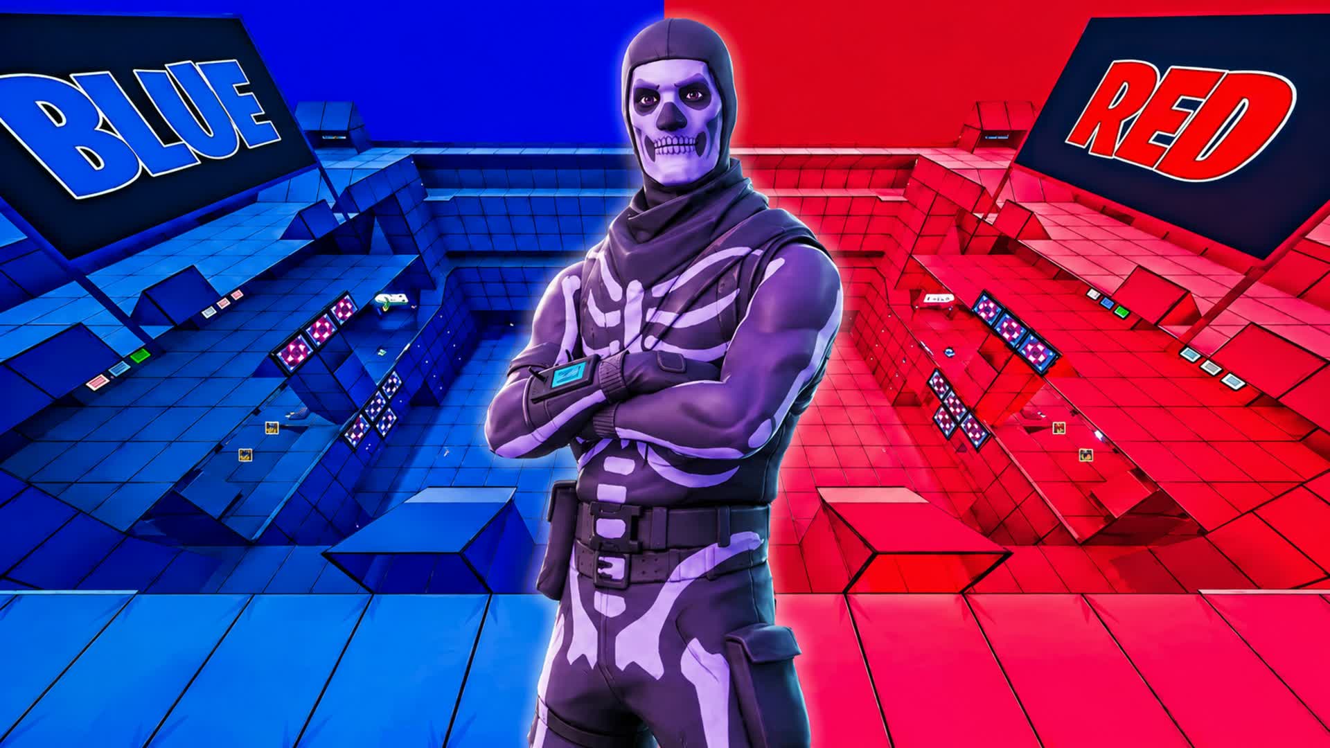 RED EXOTIC VS BLUE π΄π΅ NEW β Fortnite Creative map