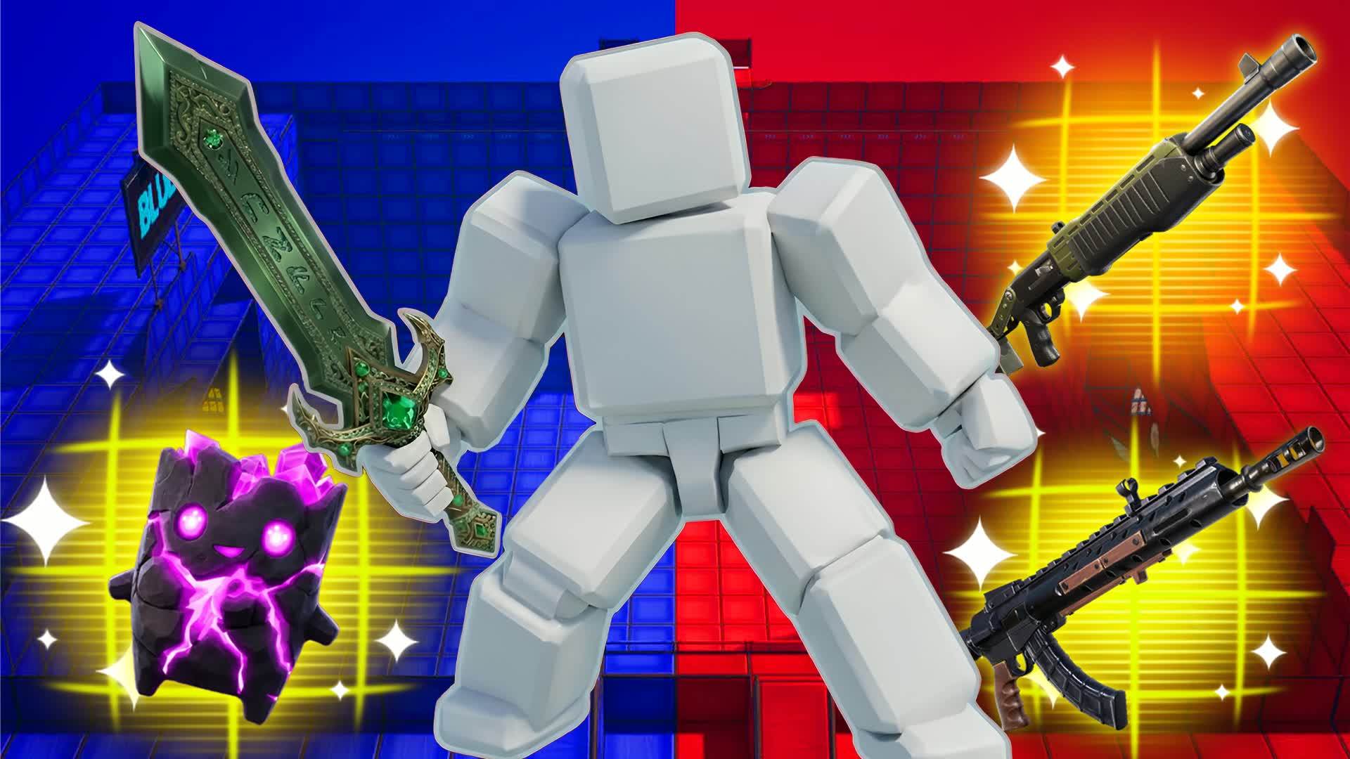 PEDRI RED VS BLUE ๐ด๐ต UNC 67 โ Fortnite Creative map