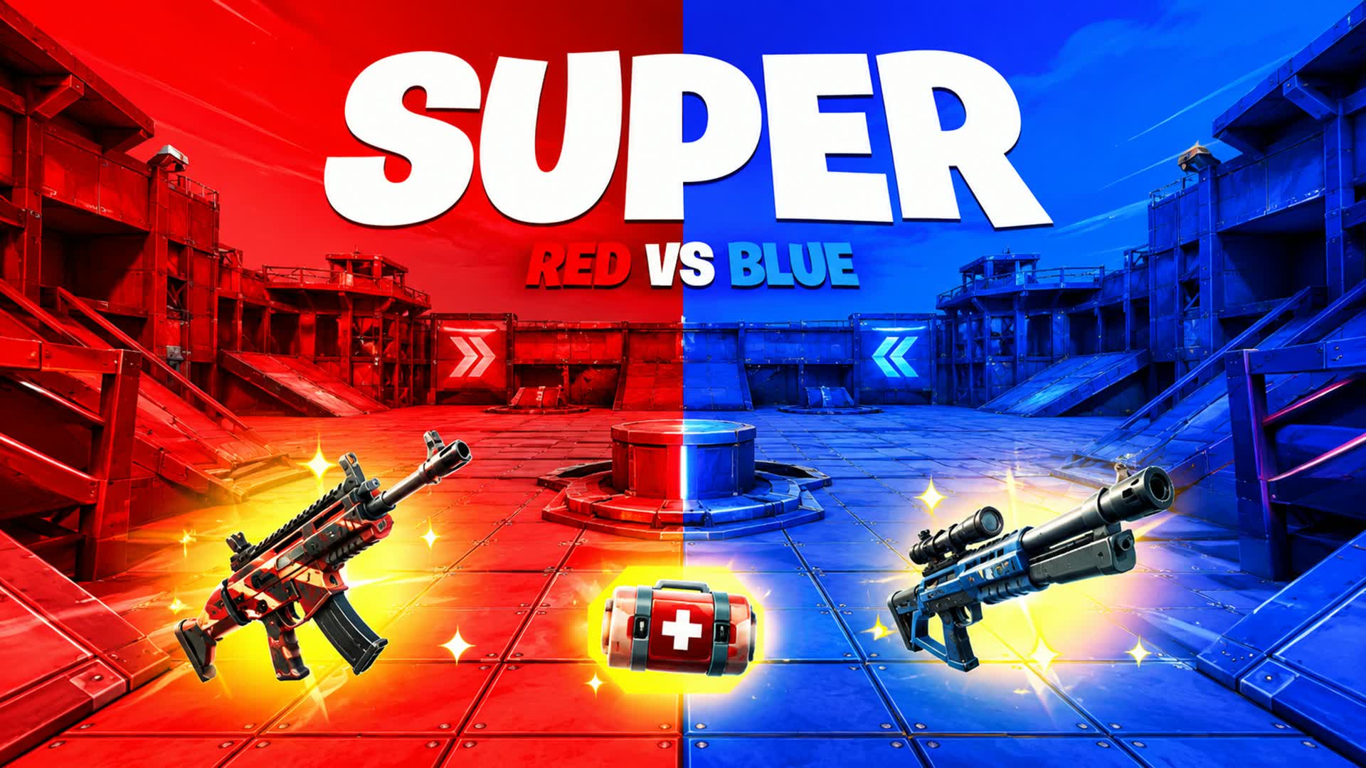 Super Red v Blue (BETA) — Fortnite Creative map