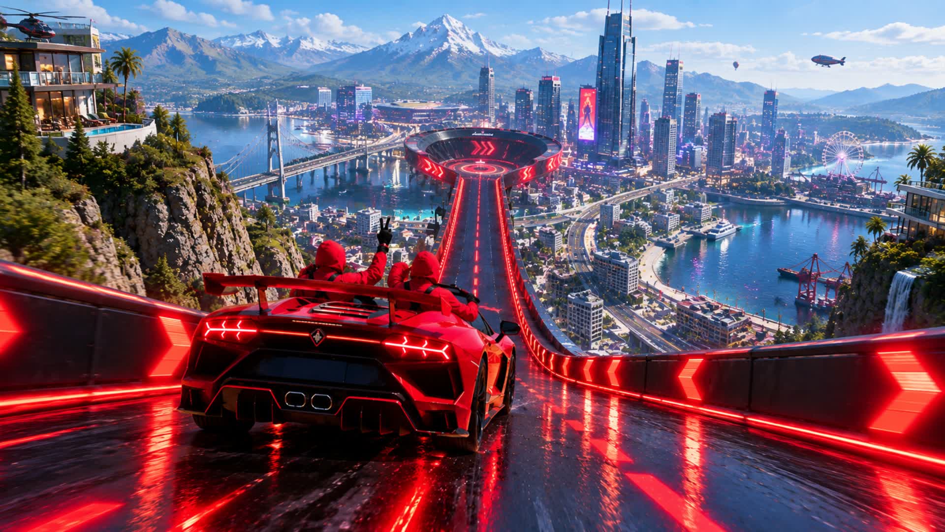 CAR GAME - SUPER MEGA RAMP — Fortnite Creative map