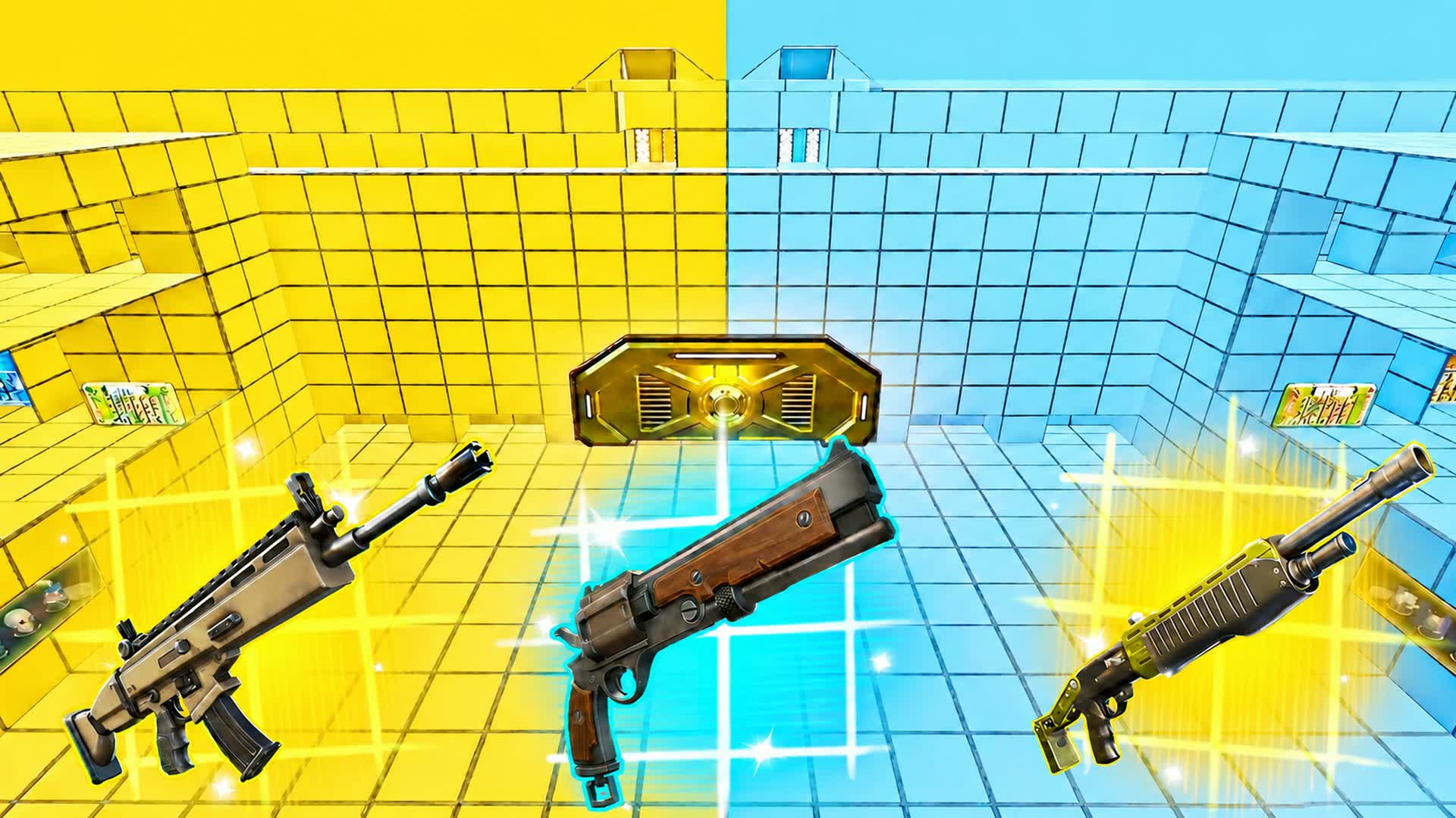 GENIOUS RED VS BLUE — Fortnite Creative map