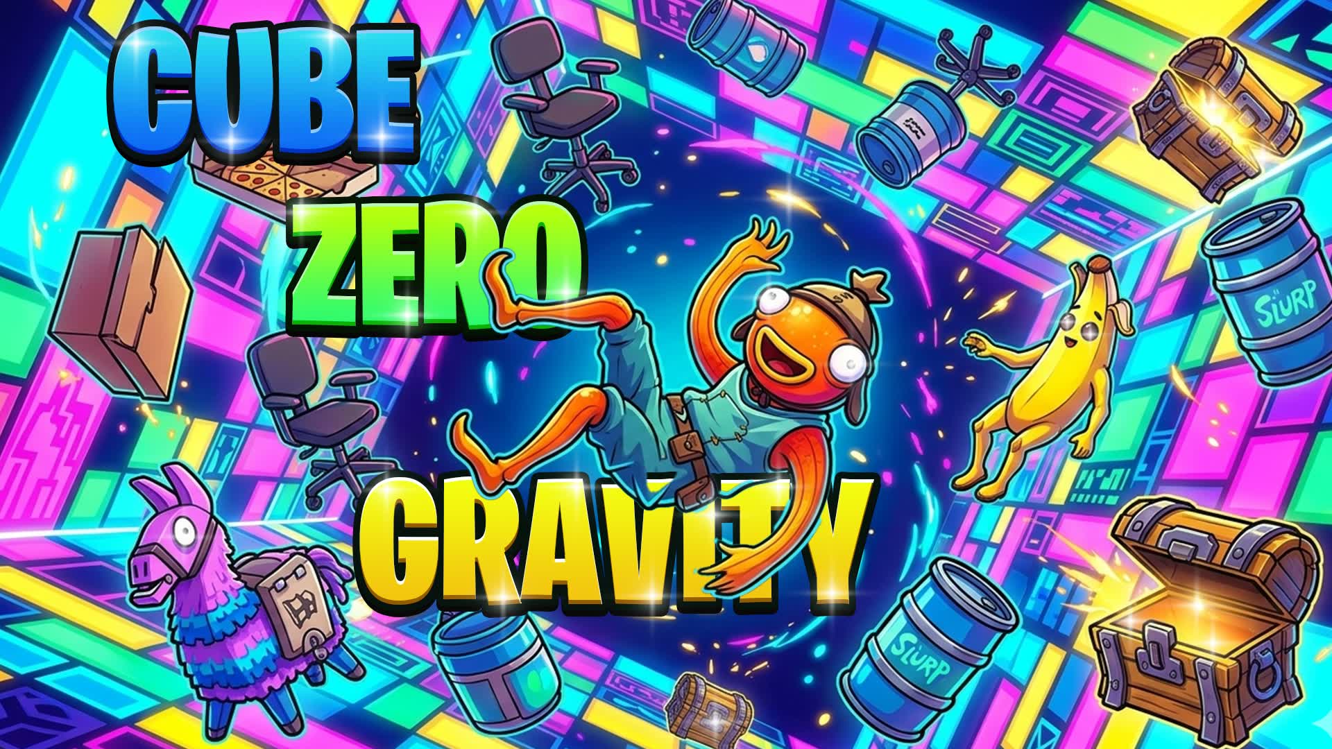 LOW GRAVITY CUBE📦 — Fortnite Creative map