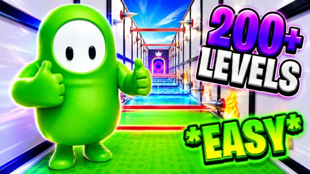 👑Fall Guys Easy Parkour 200+👑 — Fortnite Creative map