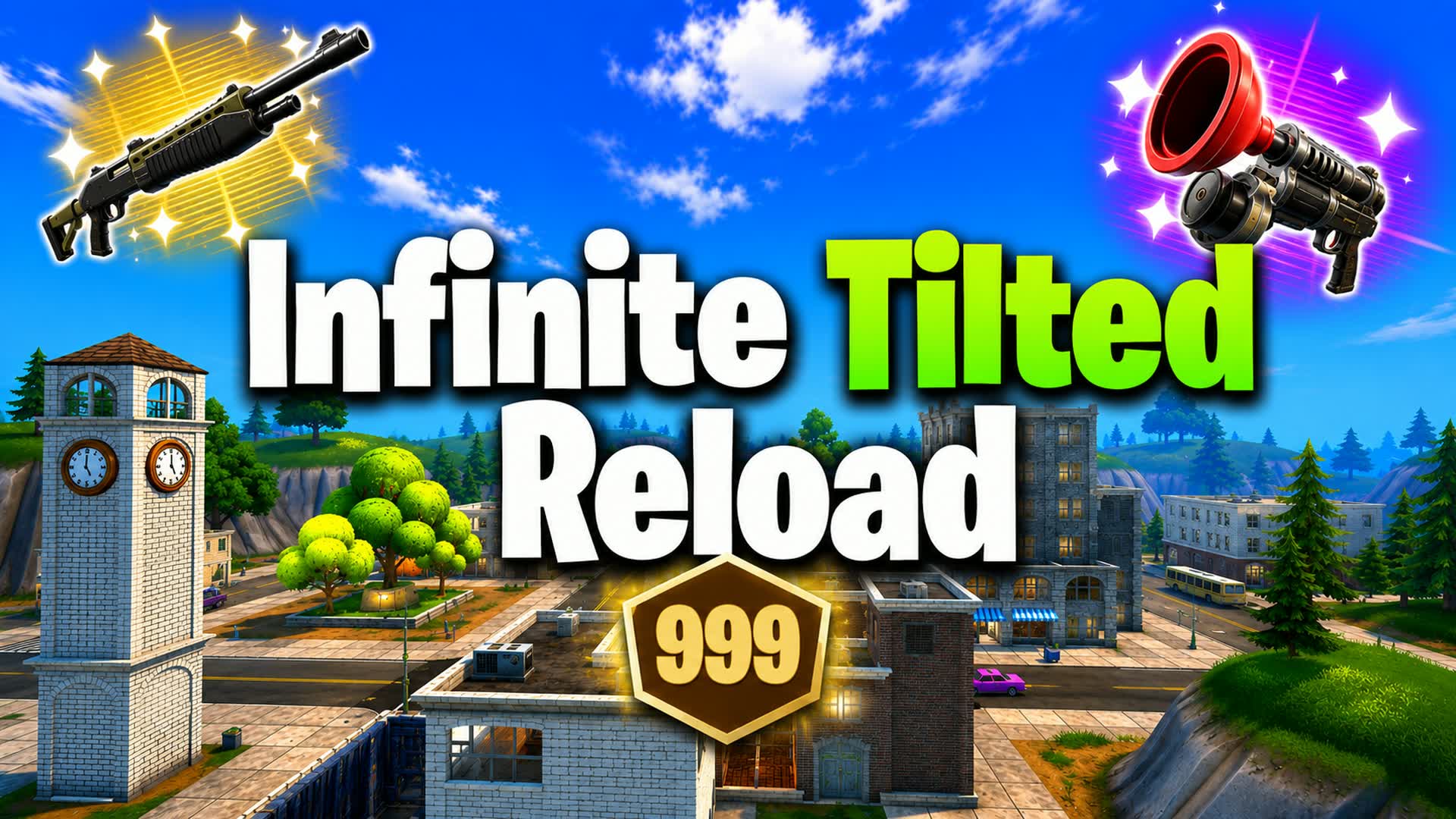 INFINITE TILTED RELOAD ๐ SOLO โ Fortnite Creative map