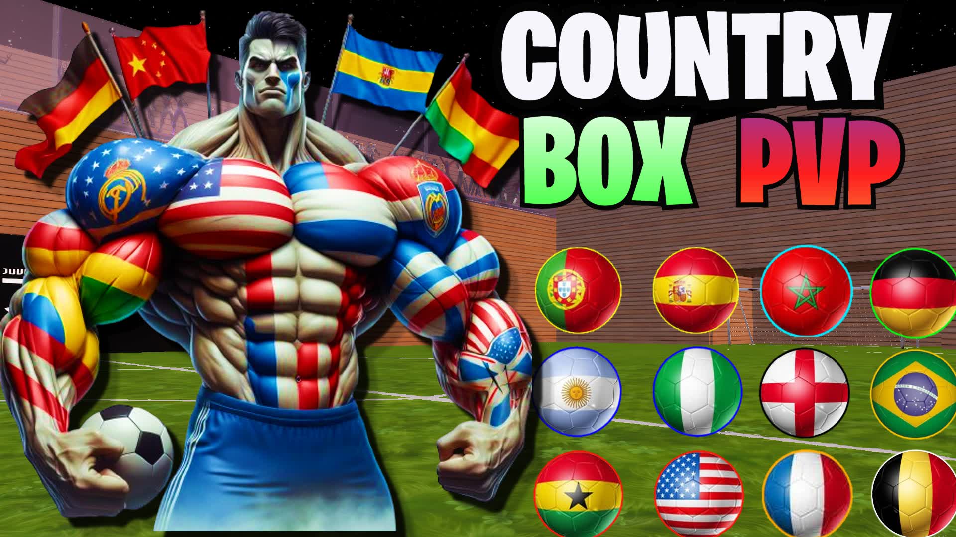 FOOTBALL / BOX FIGHT PVP π β Fortnite Creative map
