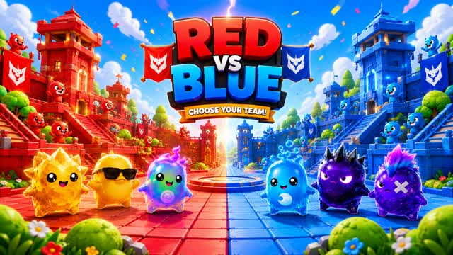 MEGA RED ๐ด VS ๐ต BLUE FUN ARENA โ Fortnite Creative map