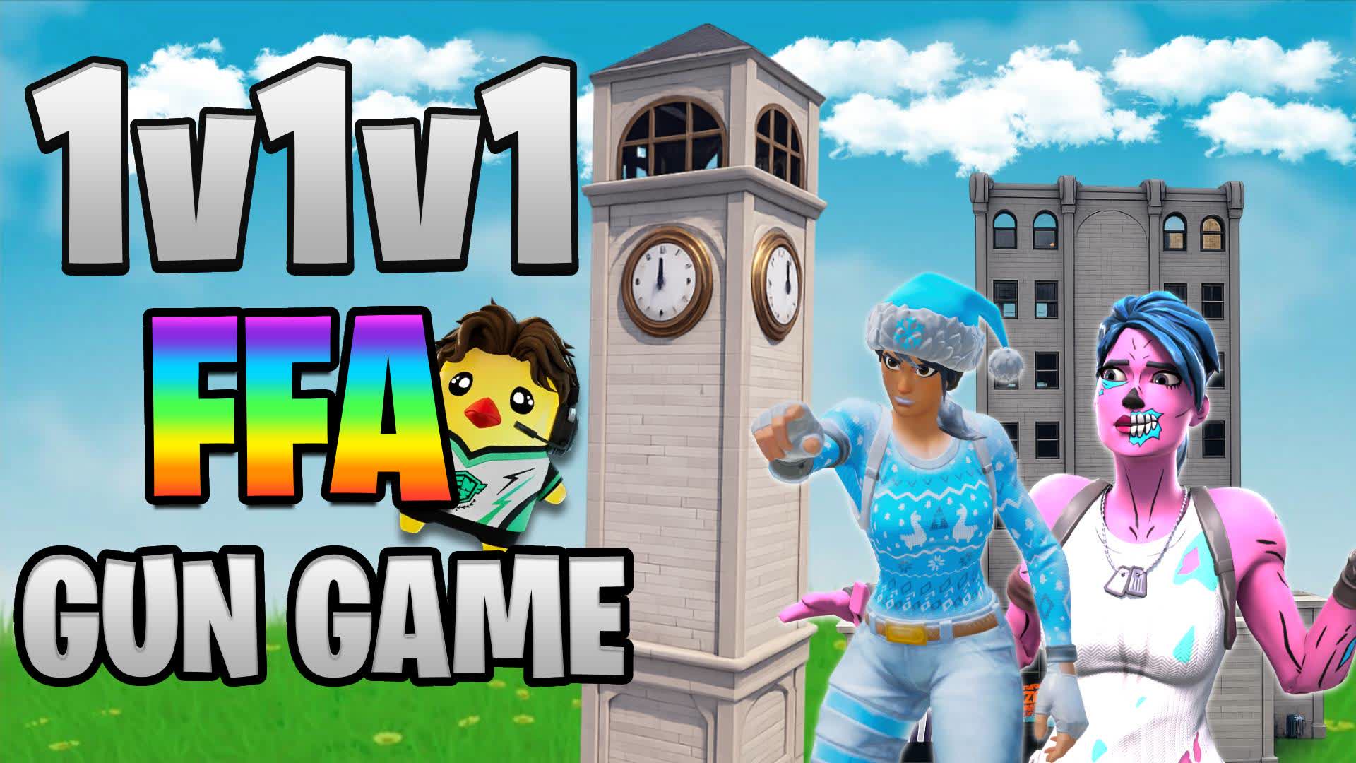 1v1v1 FFA GUN GAME โ Fortnite Creative map