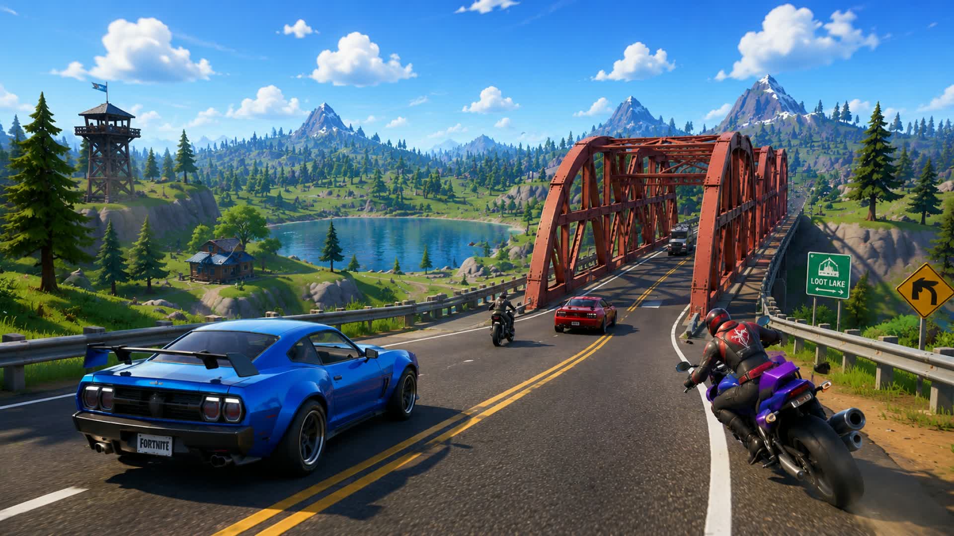 🌲FREE FOREST ROAD🌲 — Fortnite Creative map