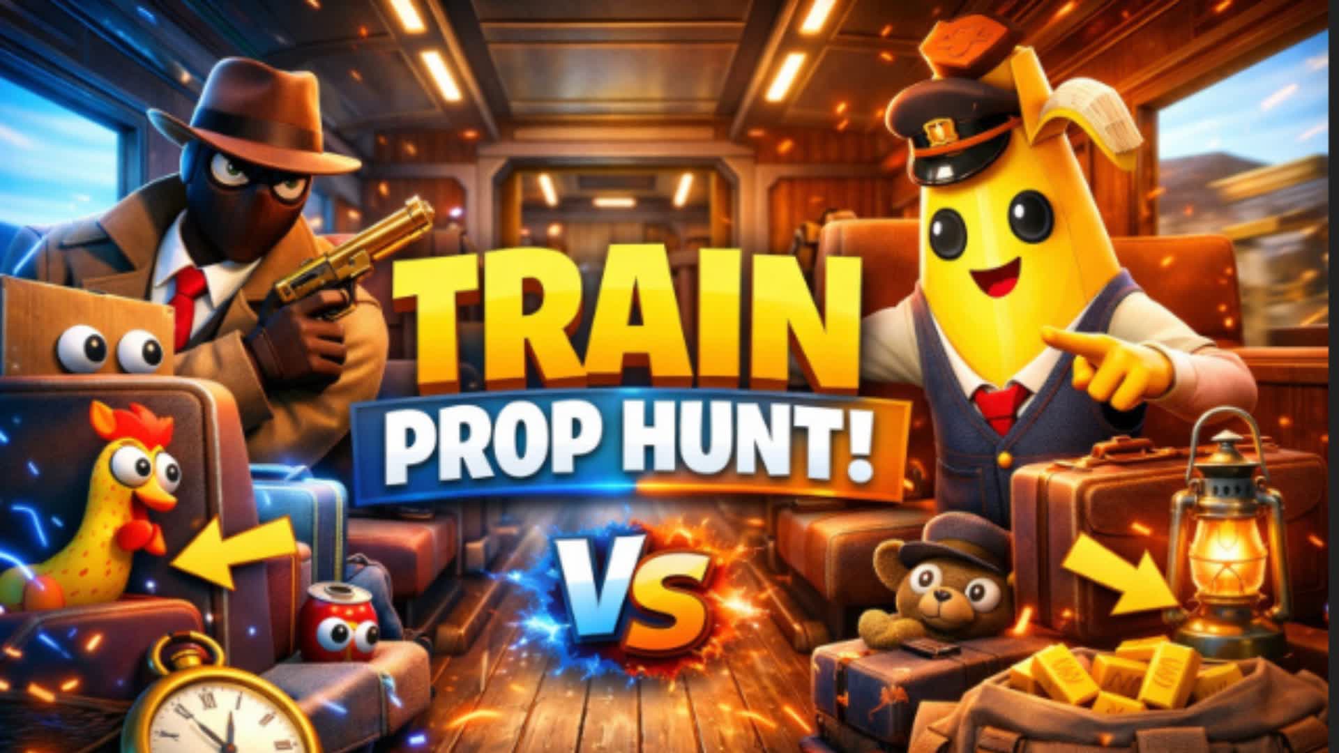 TRAIN PROP HUNT π β Fortnite Creative map