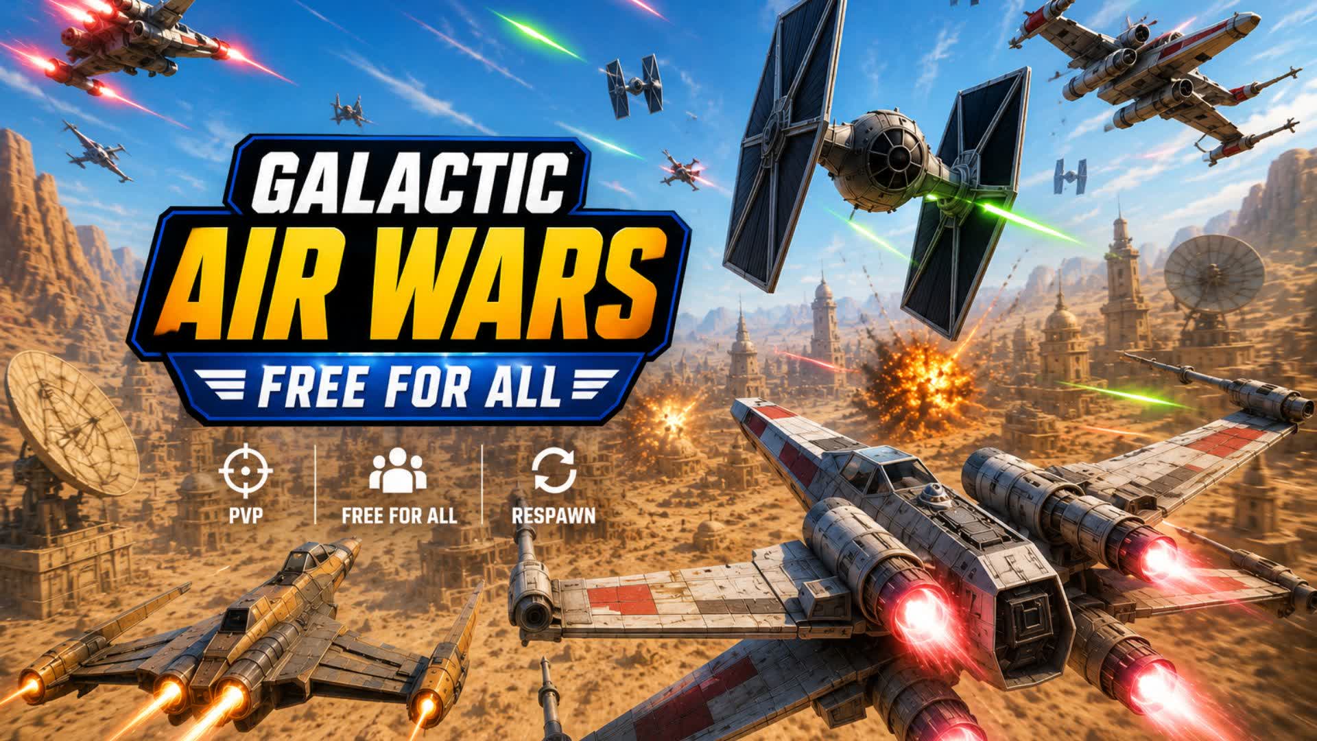 Galactic Air Wars Free For All — Fortnite Creative map