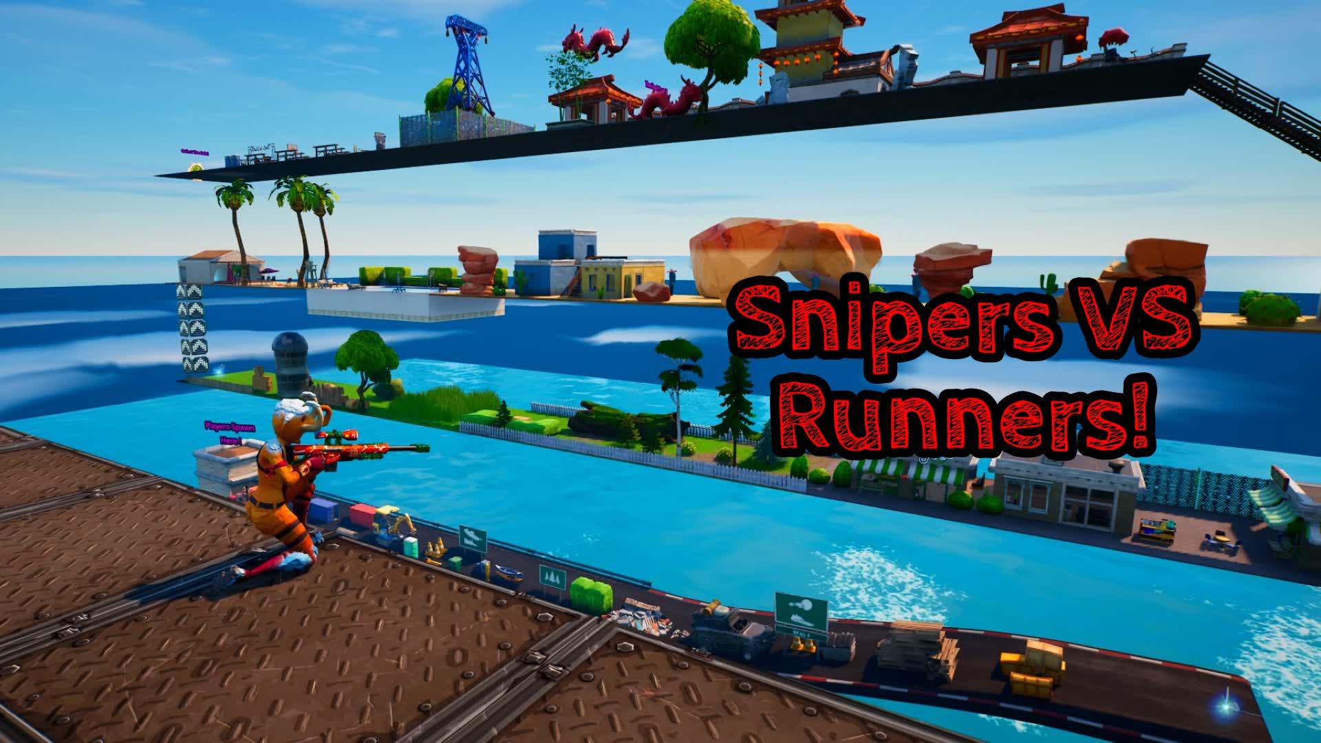 🎯Snipers VS Runners🏃♂️ — Fortnite Creative map