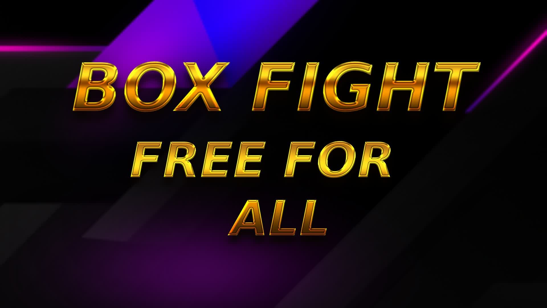 Box Fight Free for all! — Fortnite Creative map