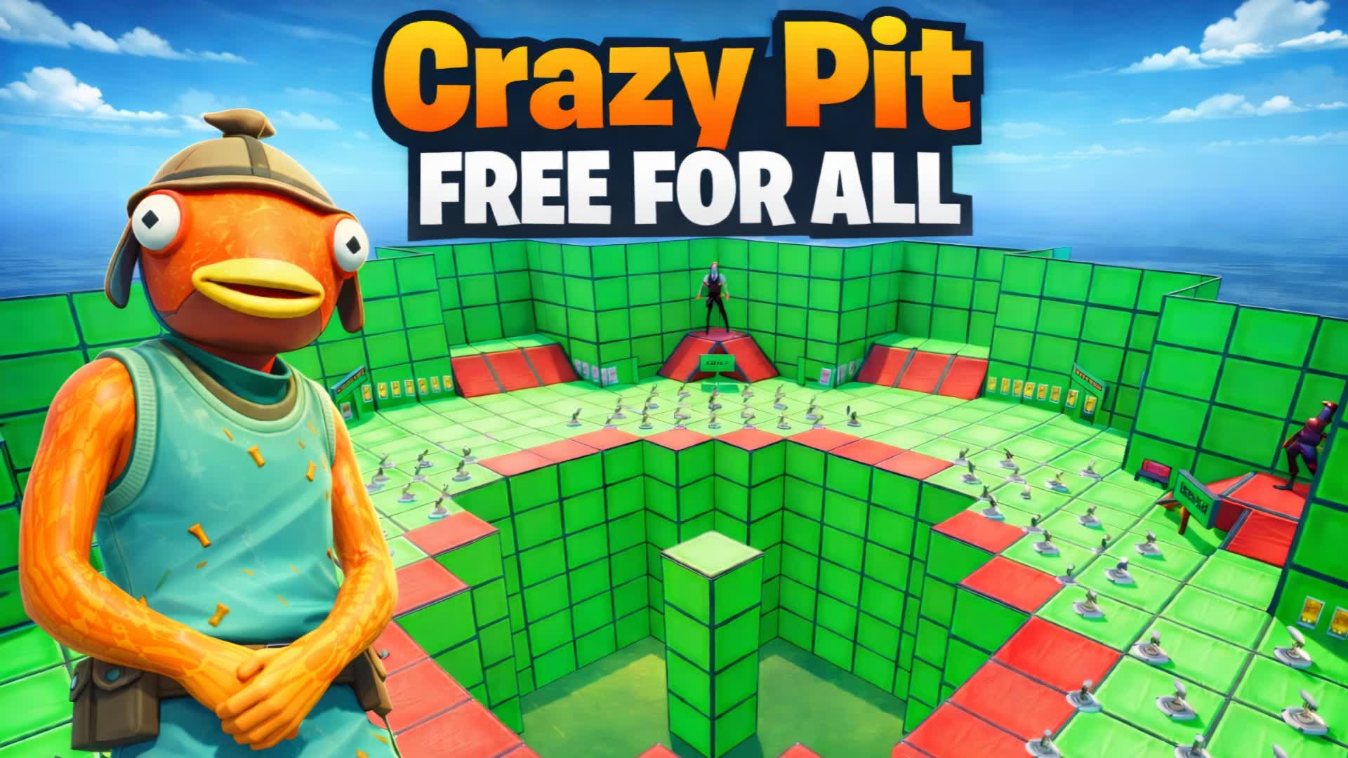 Crazy Pit Free For All — Fortnite Creative map