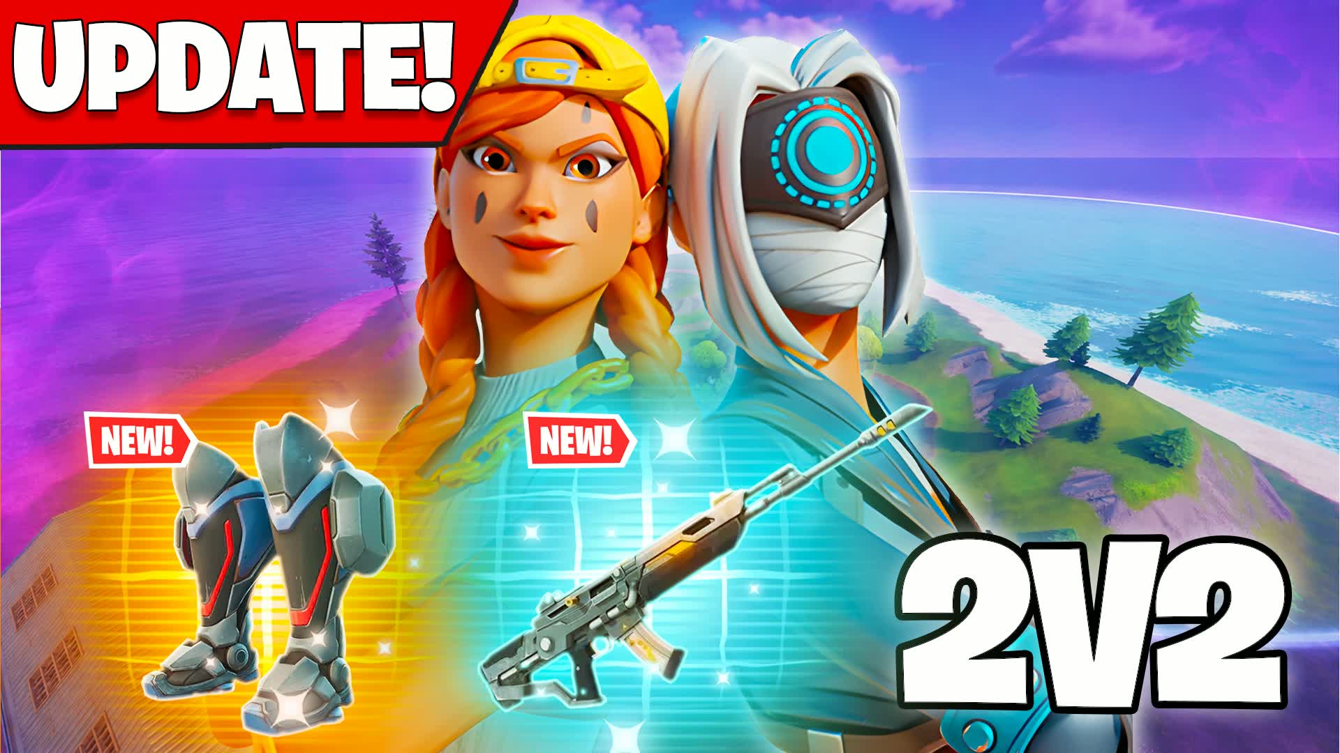 SIMPLE ZONEWARS 2V2 - ٢ ضد ٢ — Fortnite Creative map