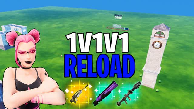 TILTED 1V1V1 RELOAD FFA!!! — Fortnite Creative map