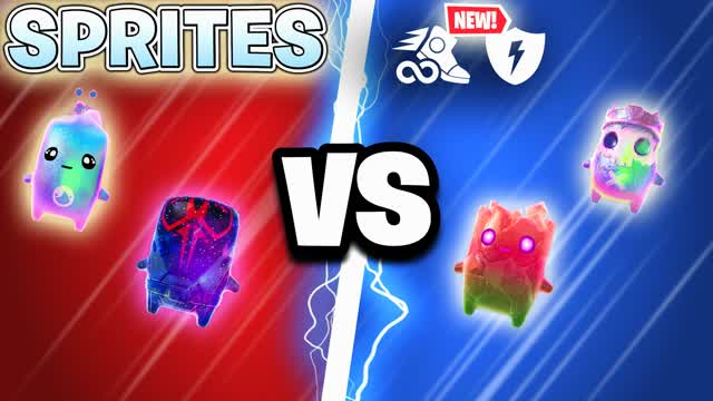 RED VS BLUE SPRITES 🔴🔵 — Fortnite Creative map