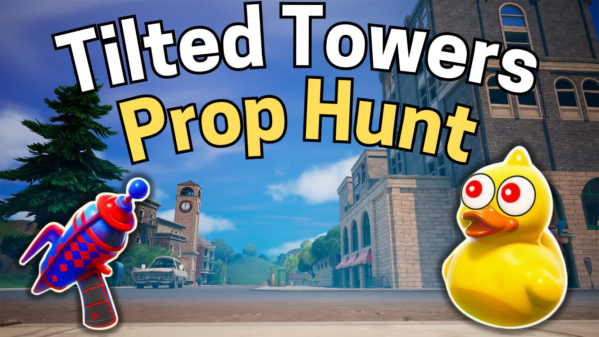 Tilted Towers Prop Hunt — Fortnite Creative map