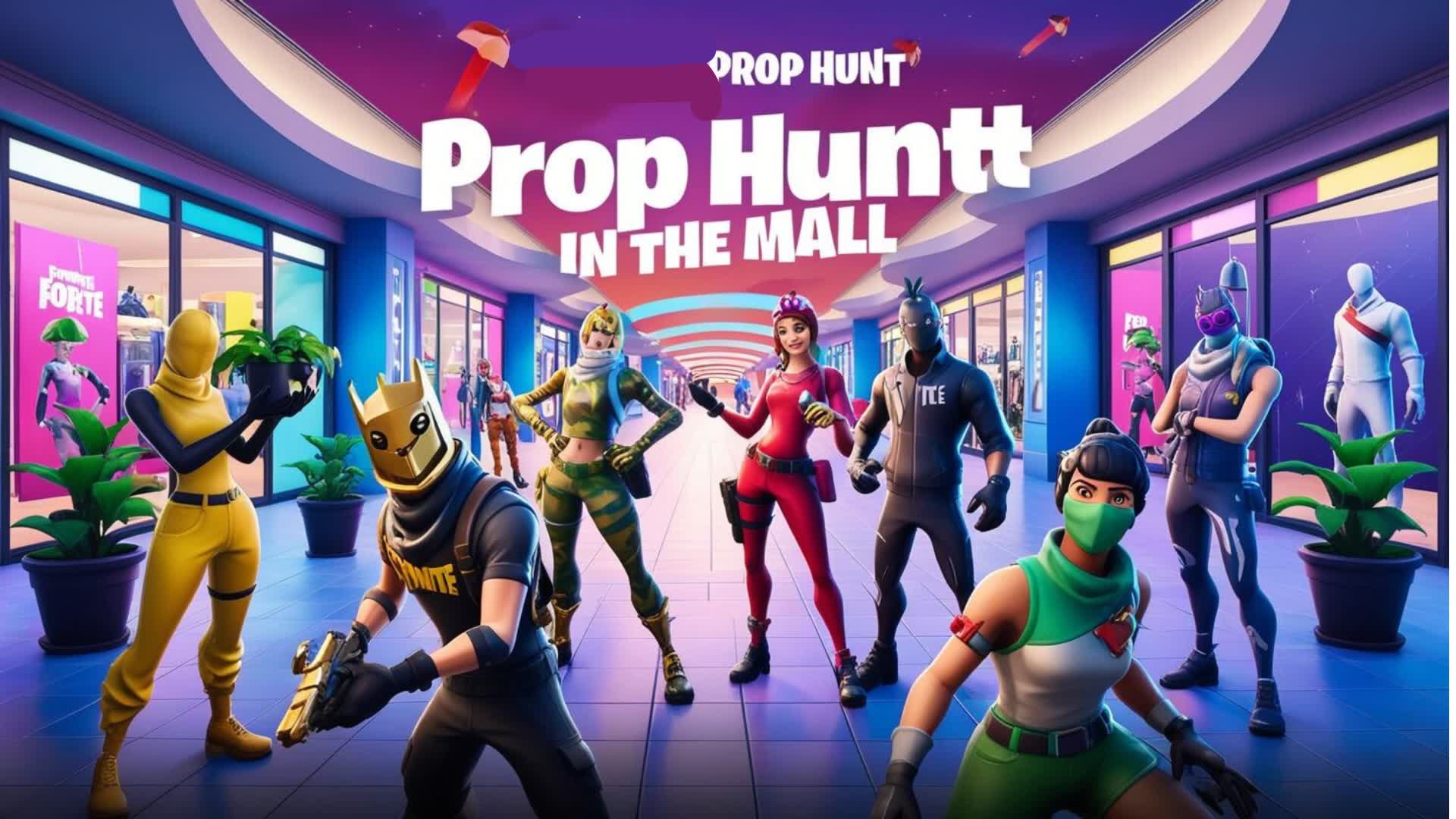 PROP HUNT IN THE MALL — Fortnite Creative map