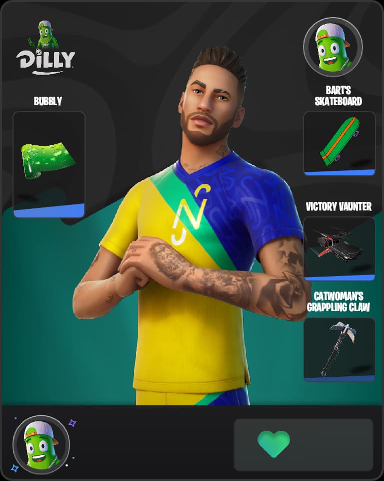 Neymar Jr Fortnite skin combo