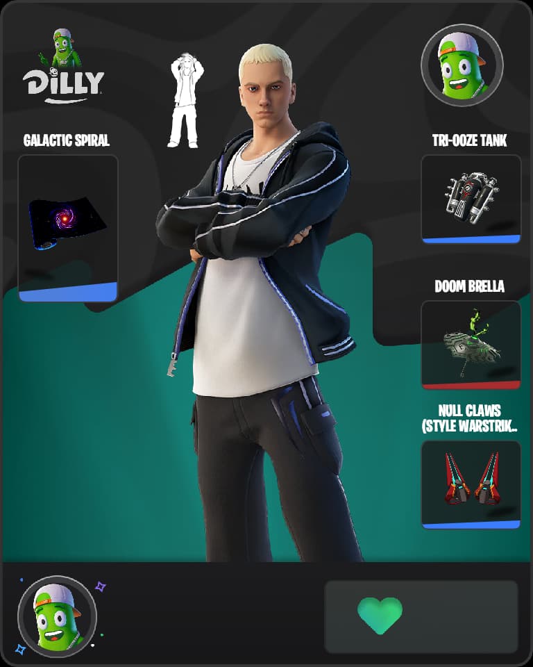 Slim Shady Fortnite skin combo