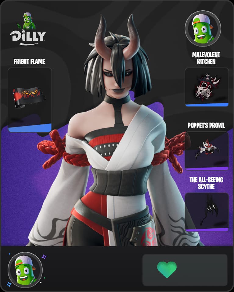 The Night Rose Fortnite skin combo