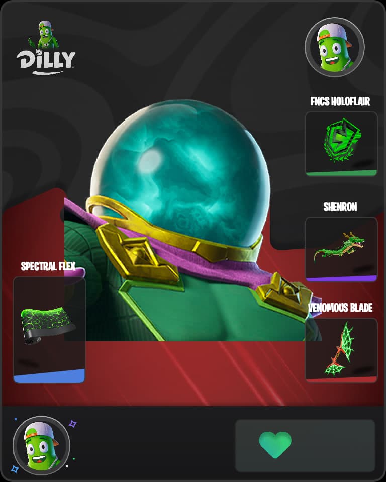 Mysterio Fortnite skin combo