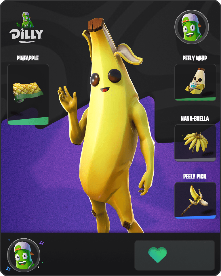 Peely Fortnite skin combo