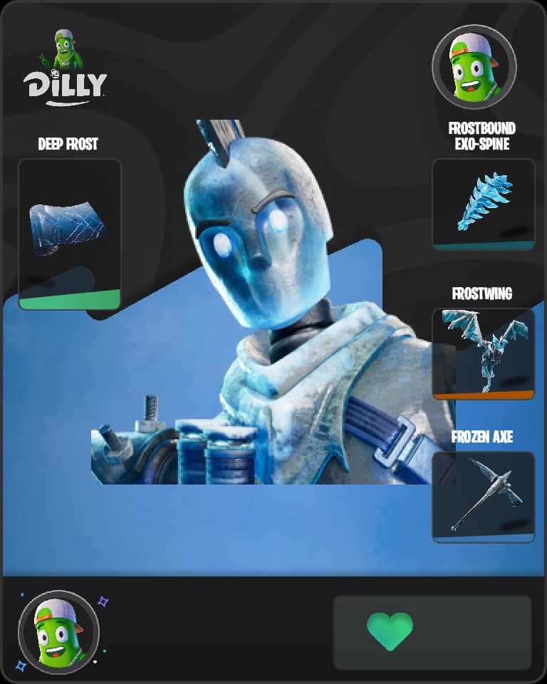Glacial Dummy Fortnite skin combo