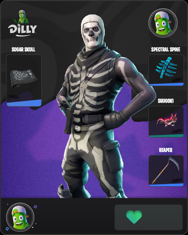 Skull Trooper Fortnite skin combo