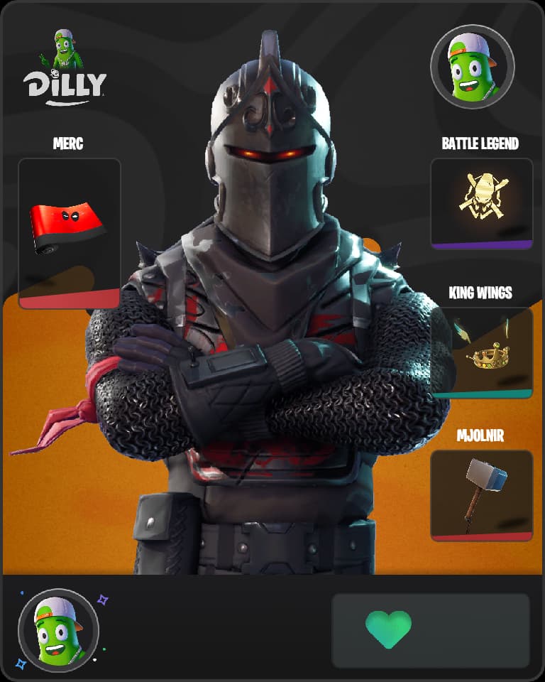 Black Knight Fortnite skin combo