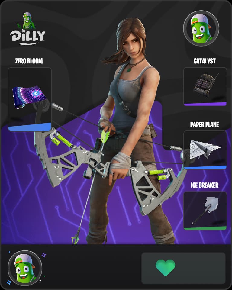 Lara Croft Fortnite skin combo