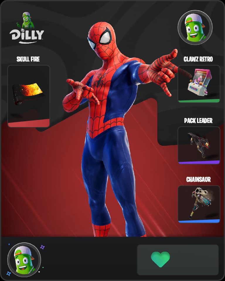 Spider-Man Fortnite skin combo