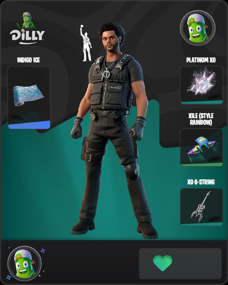 The Weeknd Combat Fortnite skin combo