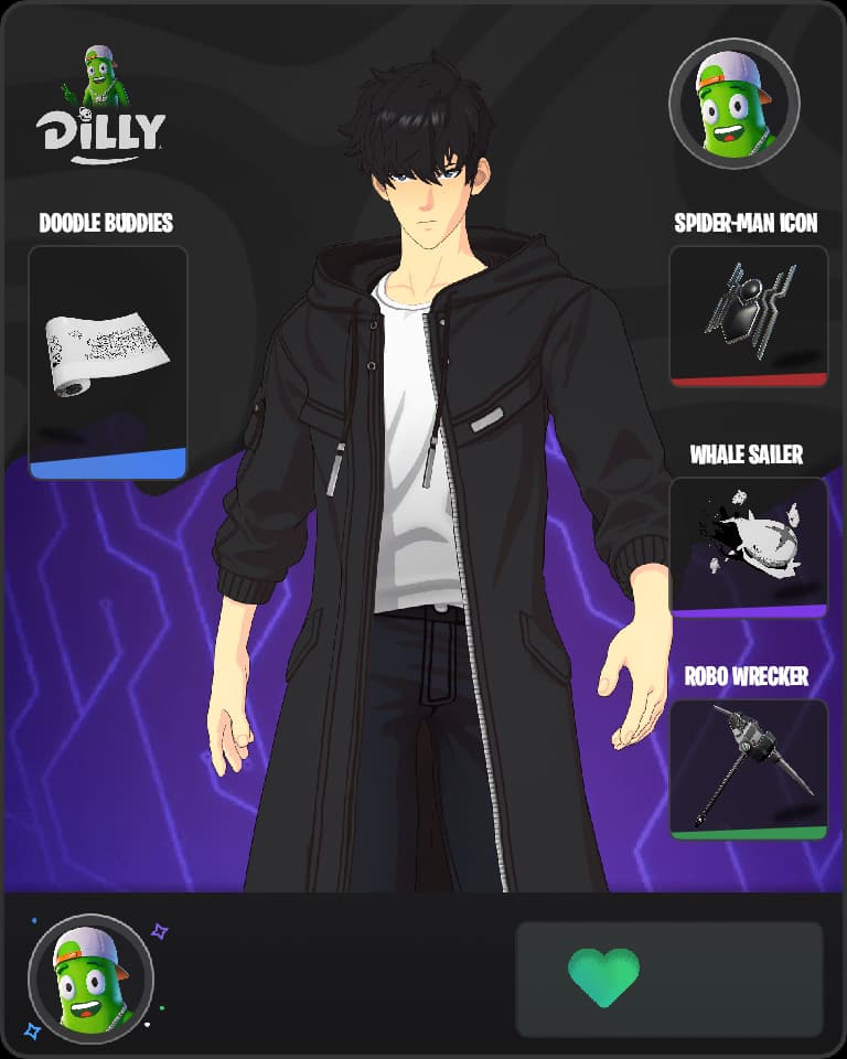 Sung Jinwoo Fortnite skin combo