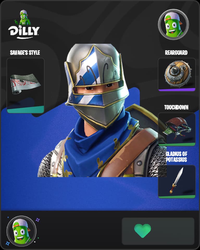 Blue Squire Fortnite skin combo