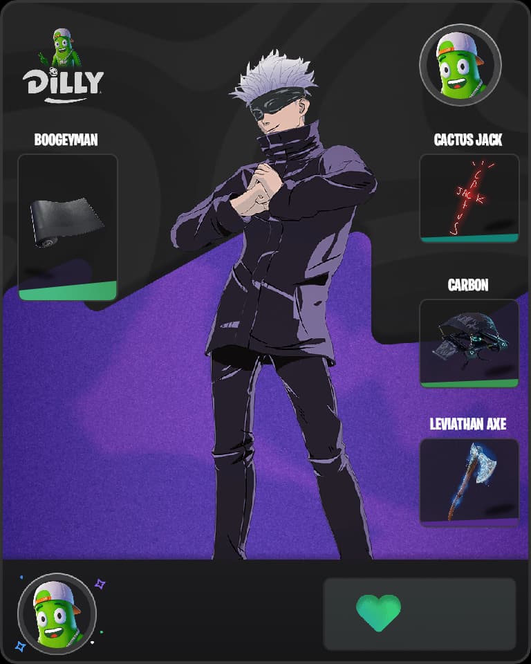 Satoru Gojo Fortnite skin combo