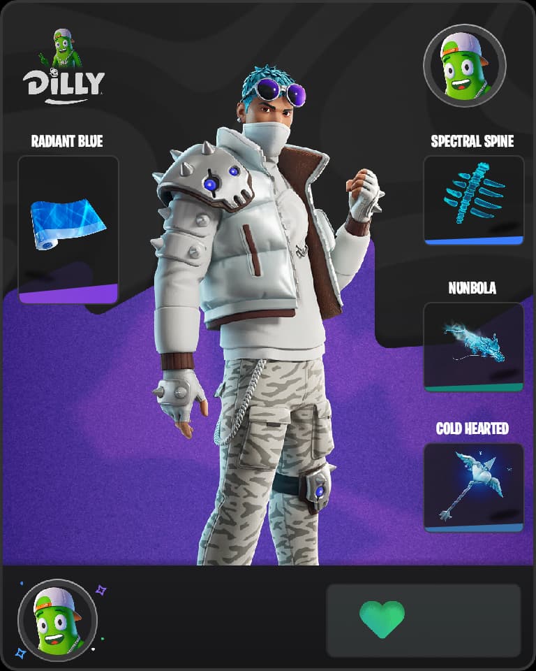 Sleetskull Fortnite skin combo