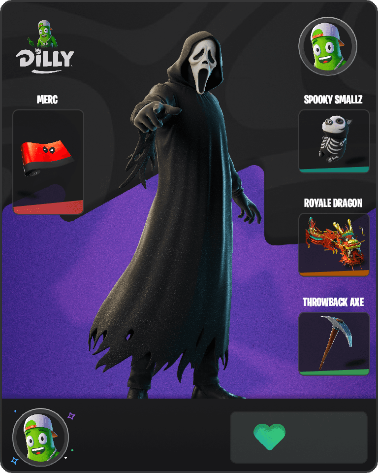 Ghostface Fortnite skin combo
