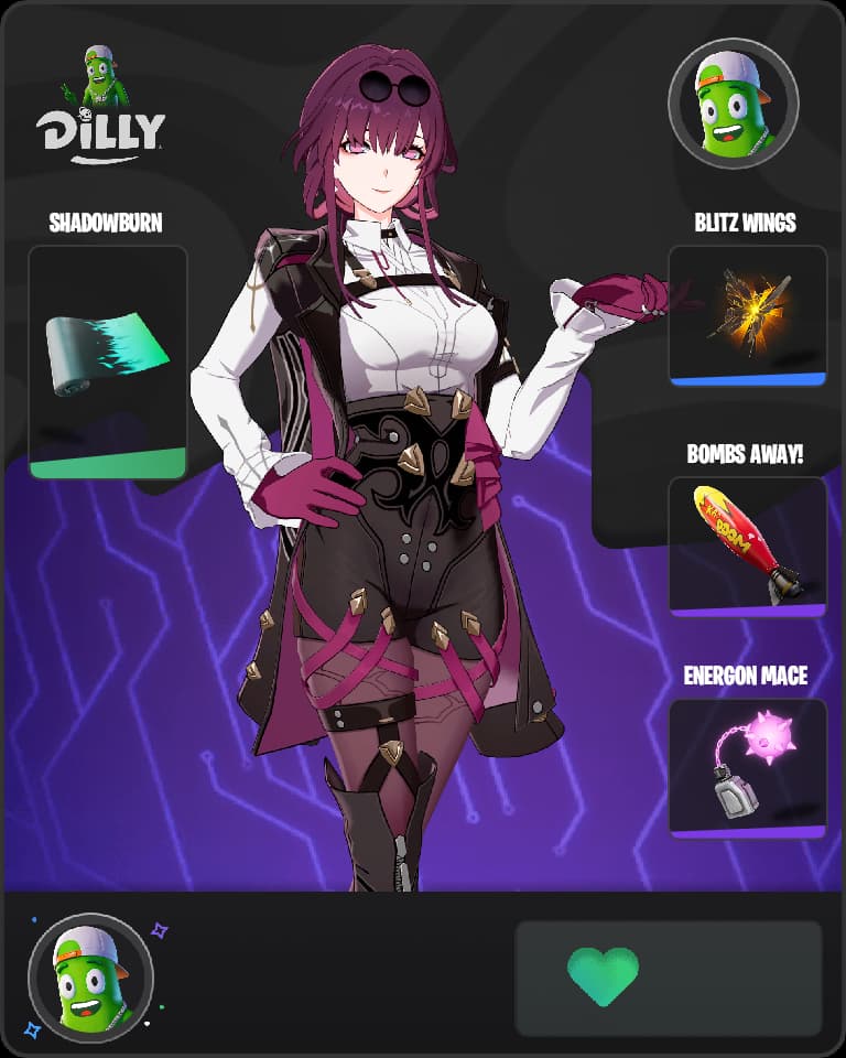Stellaron Hunter Kafka Fortnite skin combo