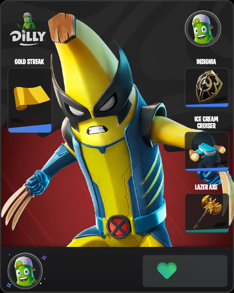 Peelverine Fortnite skin combo