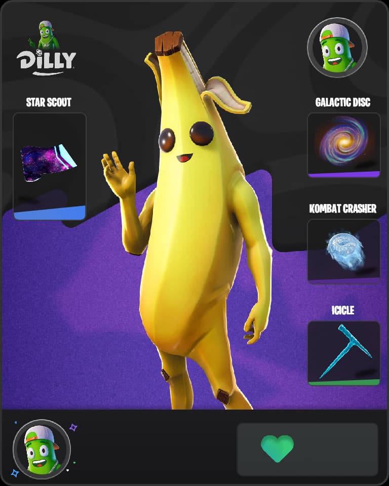 Peely Fortnite skin combo