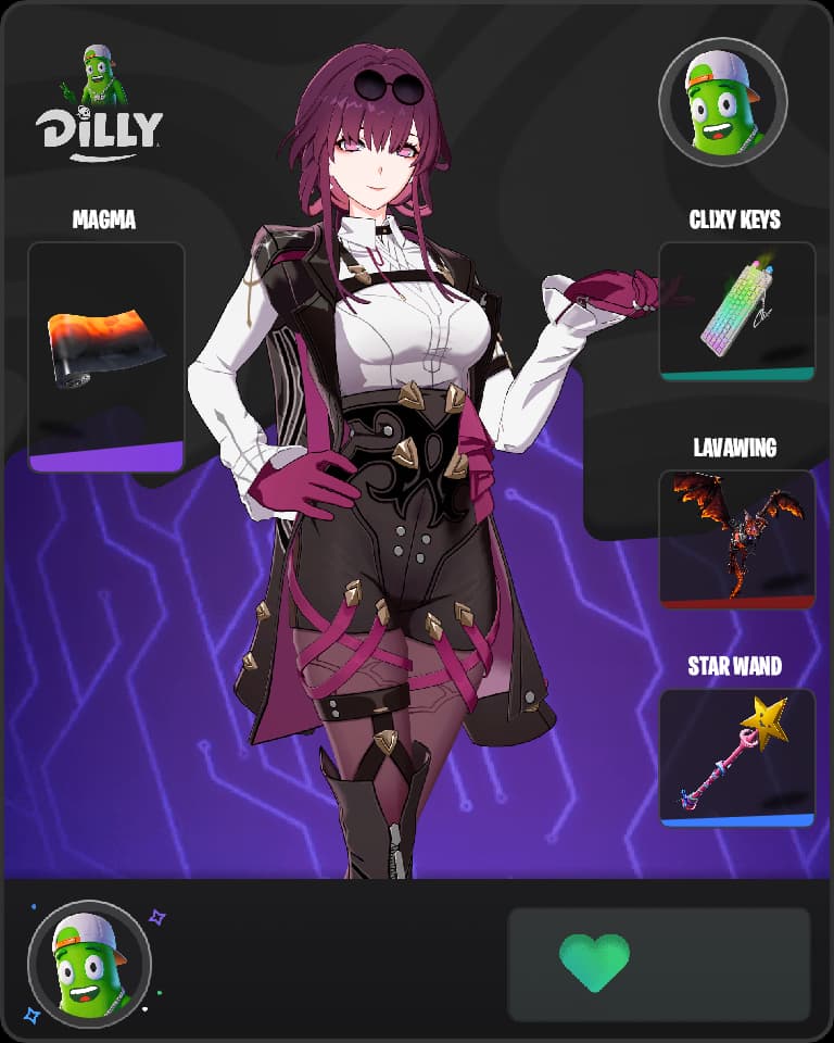 Stellaron Hunter Kafka Fortnite skin combo