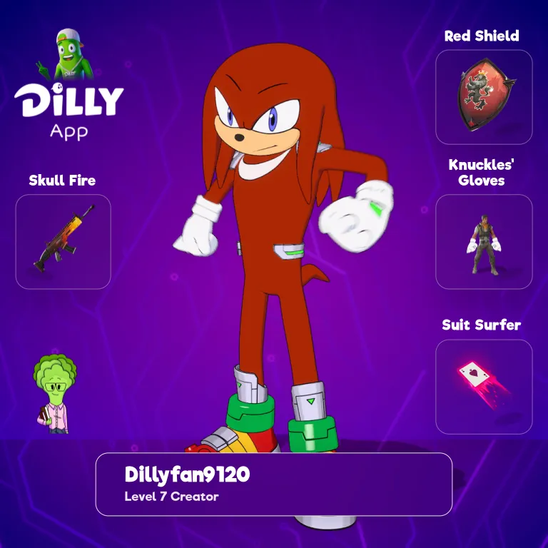 Knuckles' Gloves combo by DillyFan912068
