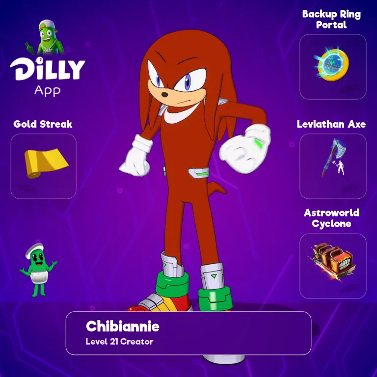 Knuckles the Echidna combo by chibiannie