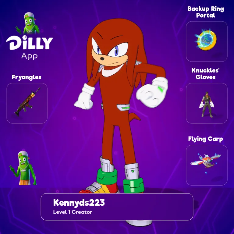 Knuckles the Echidna combo by Kennyds223
