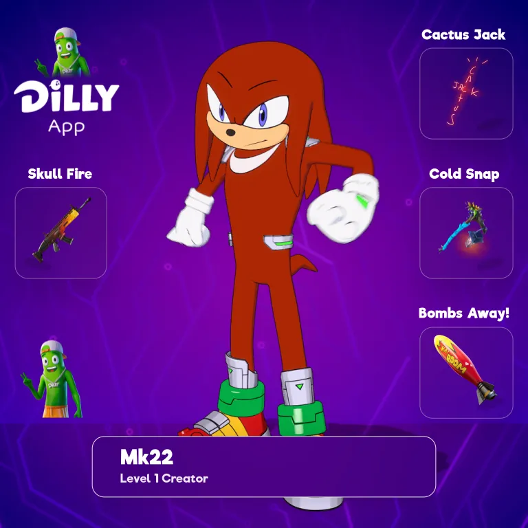Knuckles the Echidna combo by MK22