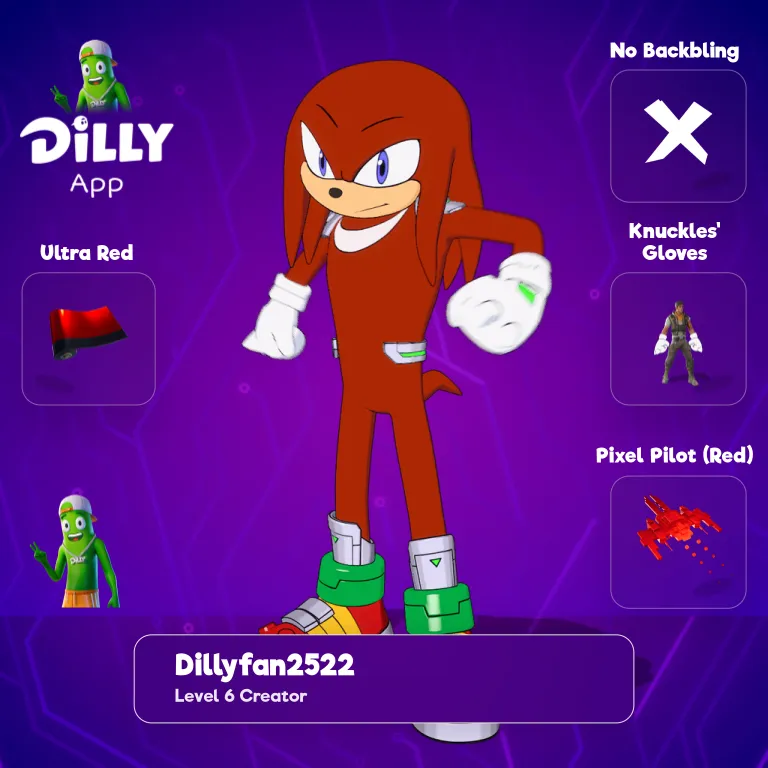 Knuckles' Gloves combo by DillyFan252210