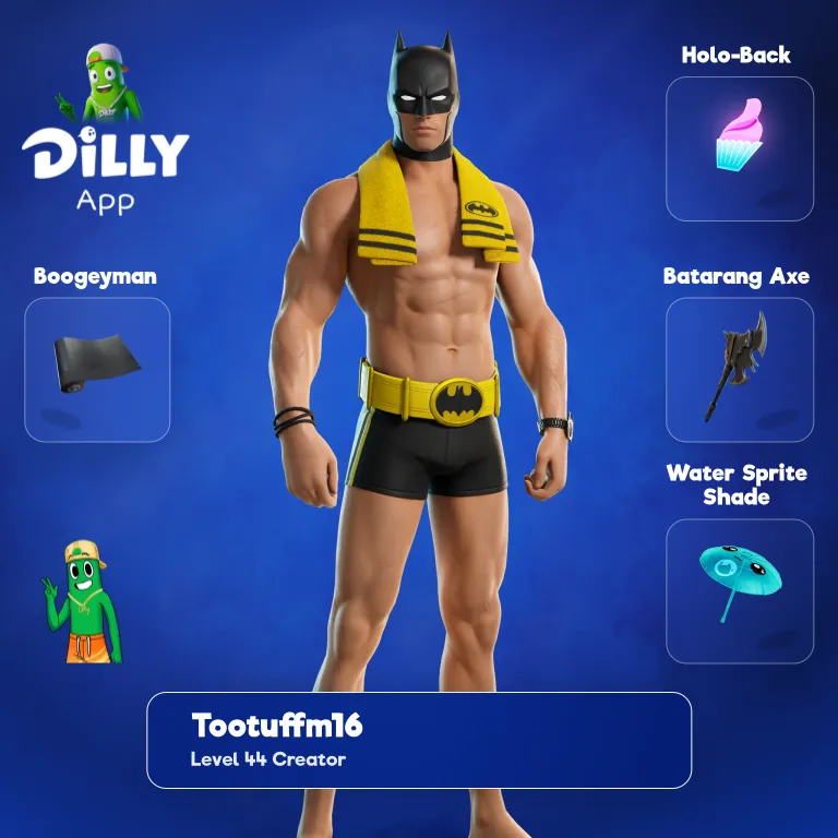 Beach Bod Batman combo by cMurly16