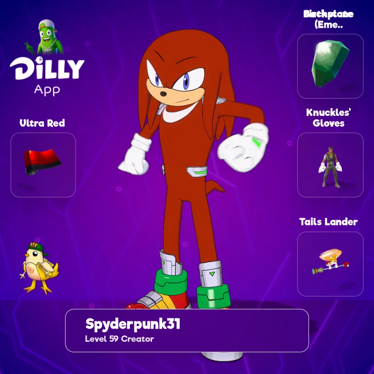 Knuckles' Gloves combo by SpyderpunK317